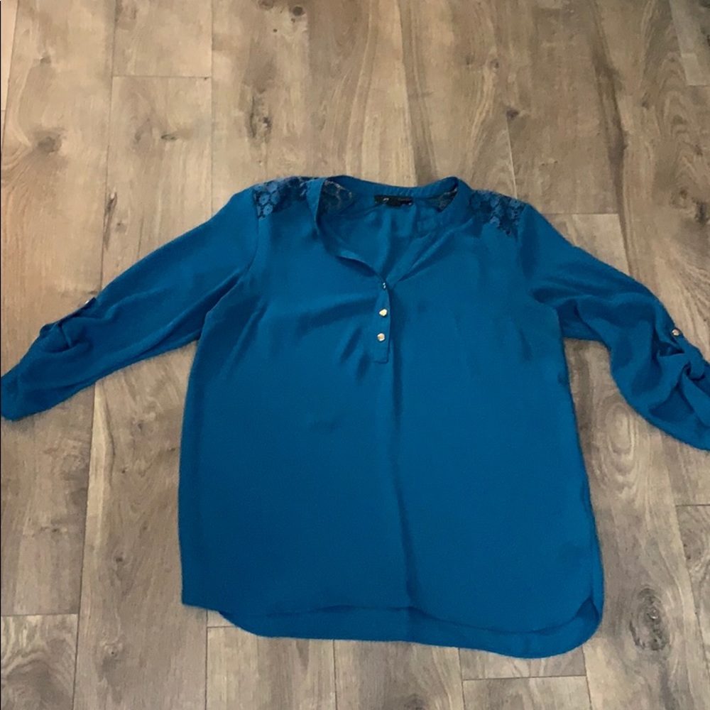 Royal Blue Blouse